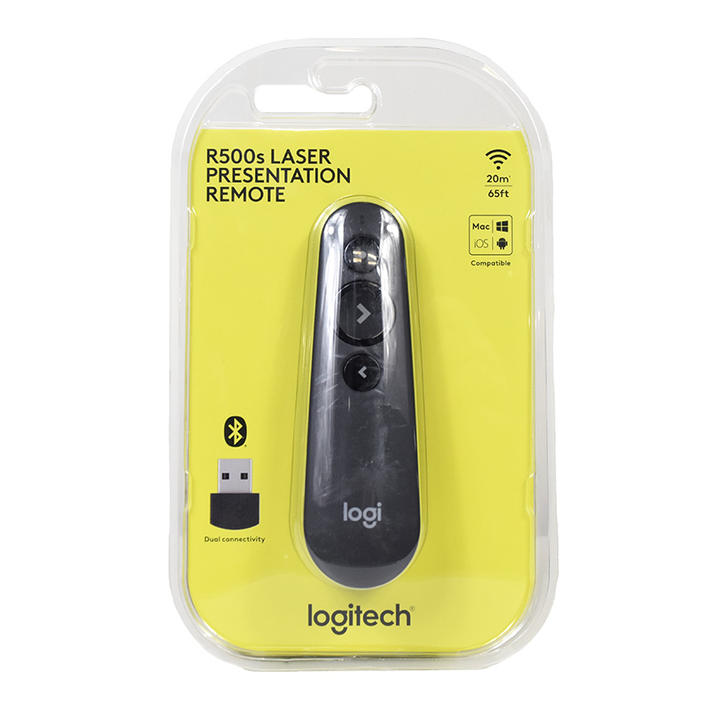 Logitech R500s Wireless Laser Presentation Remote - Graphite (910-006521)