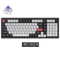 Keychron Q5 HE QMK Wireless Magnetic Nebula Switch Custom Keyboard with Knob - Carbon Black (KBKCQ5HM1)