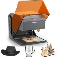 Kiosk 5W Laser Engraver, Light Weight & Portable Laser Engraver Machine, Home Laser Cutter,3.9 x 3.9inch Engraving Area, Laser Safety Class 1