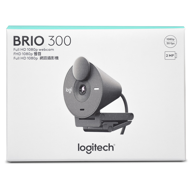 Logitech Brio 300 FHD Webcam - Graphite (960-001437)