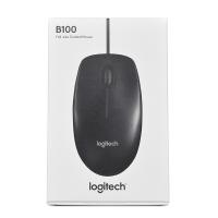 Logitech B100 Optical Wired USB Mouse (910-006605)