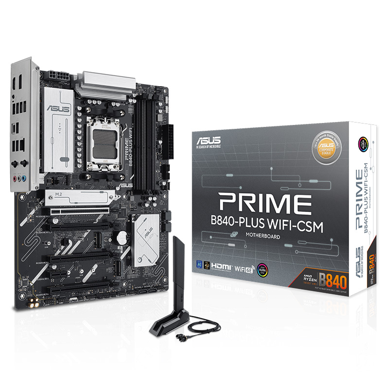 Asus Prime B840-PLUS WIFI-CSM AM5 ATX Motherboard (PRIME B840-PLUS WIFI-CSM)
