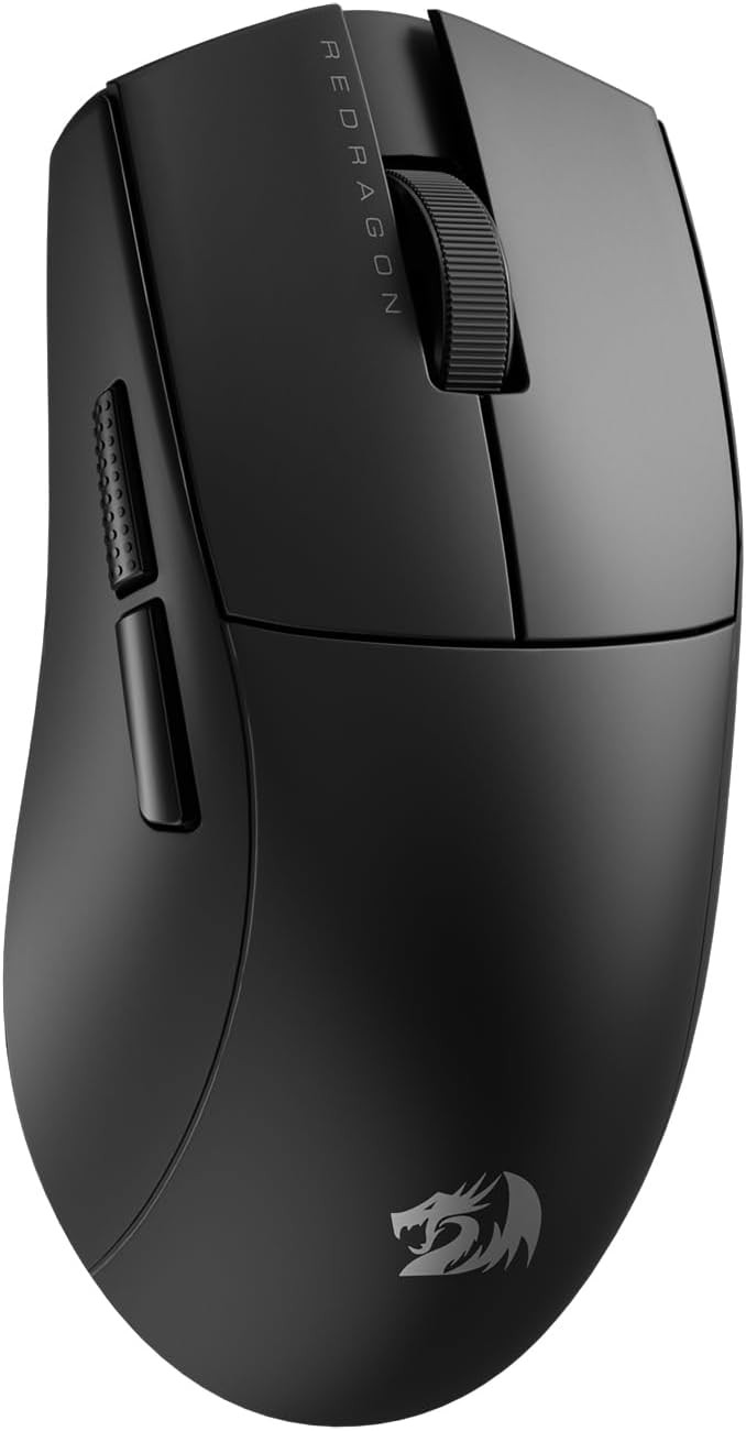 Redragon M916 LIT Wireless Gaming 49G Ultra-Light 8K DPI Ergonomic Natural Grip Build, Full Programmable Buttons Mouse