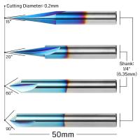 Laser-Engravers-Genmitsu-CNC-Wood-Carving-Router-Bits-Set-1-4-Shank-4-PCS-15-Detail-Carving-Liner-20-Profile-bit-60-90-V-Groove-WC04A-27