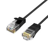 Simplecom Ultra Slim Flexible Cat6A UTP Ethernet Cable 0.5M - Black (CAE605)