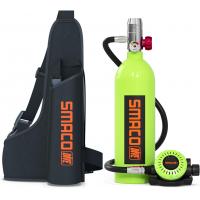 SMACO S400 Mini Scuba Tank-Green + 1L Backpack 