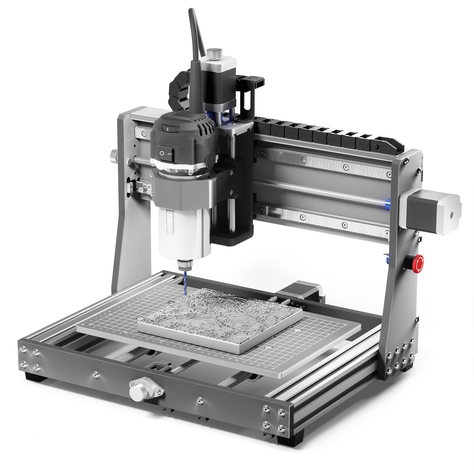 Genmitsu 3020-PRO Ultra CNC Router Machine, All-Metal Engraver, Upgraded 710W Spindle for Metal, Wood, Acrylic, PCB, MDF