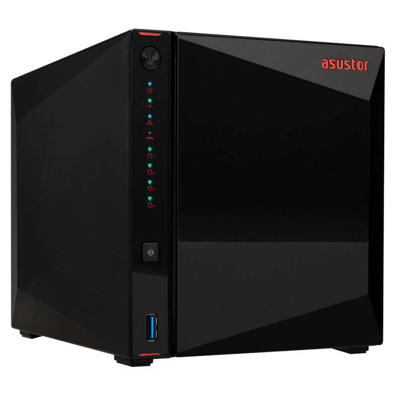 Asustor Intel Celeron N5105 Quad Core Jasper Lake 2.0 GHz 4GB RAM Tower NAS (AS5404T)