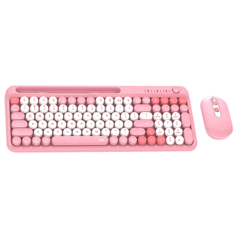 Fantech GO MOCHI101 95% Wireless Keyboard and Mouse Combo Computer Keyboard Set - Pink (KBFTWK899PK)