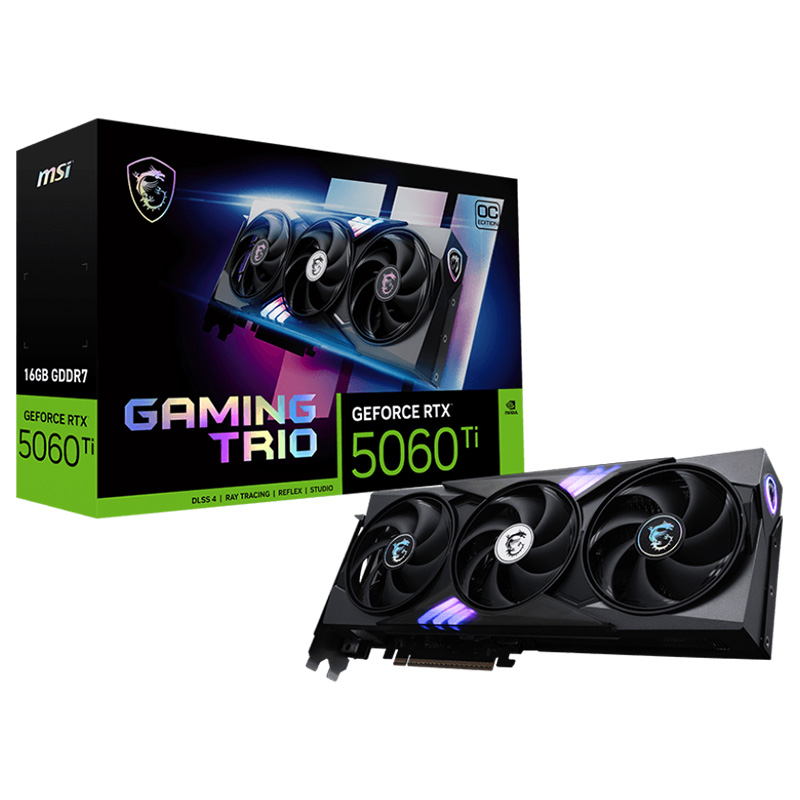 MSI GeForce RTX 5060 Ti 16G Gaming Trio OC Graphics Card (GeForce RTX 5060 Ti 16G GAMING TRIO OC)