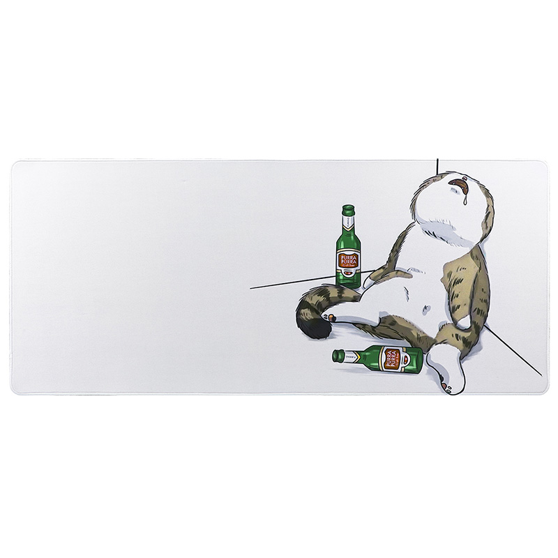 YUNZII Keynovo Desk Mat 900x400x3mm Cat Mousepad - Drunk Cat (MPYZDRUNK)