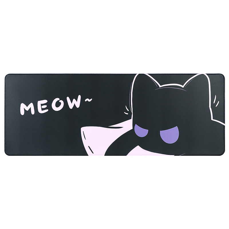 YUZNII Oversized Cartoon Kitten Desk Mat 800x300x3mm Mousepad - Cool Cat (MPYZCOOL)