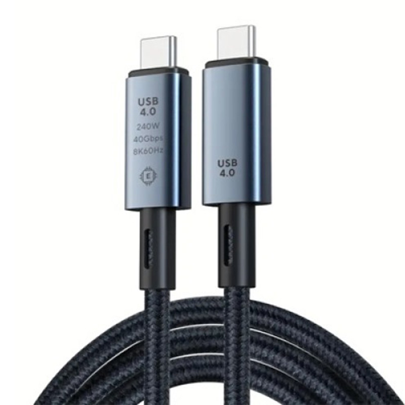 Generic USB 4.0 Type C to C 40G 8K@60Hz 240W Cable - 1m (CB-TC-Video-1M-240W)