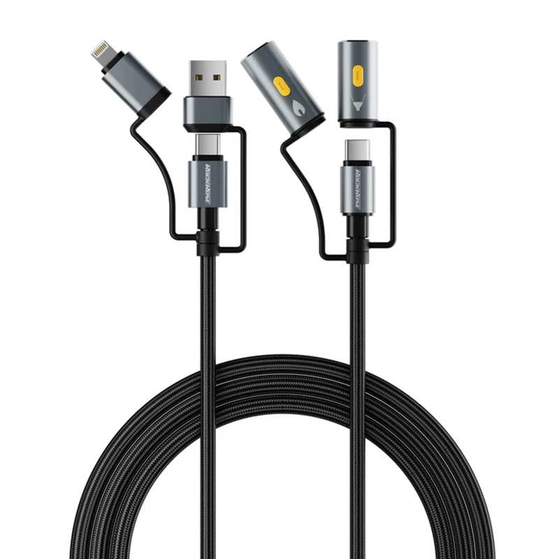Rockrose Hercules Reign 100W Max 6-In-1 Fast Charging Cable - 1m (RRCS25)