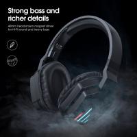 B60 Bluetooth headset  noise-canceling  stereo gaming  heavy bass  wireless glowing headphones 