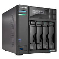 Asustor Lockerstor Gen2 Intel Celeron N5105 Quad-Core Jasper Lake 2.0 GHz 4GB RAM Tower NAS (AS6704T)