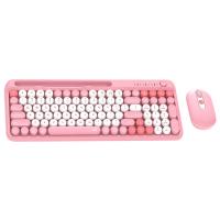 Fantech GO MOCHI101 95% Wireless Keyboard and Mouse Combo Computer Keyboard Set - Pink (KBFTWK899PK)