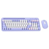 Fantech GO MOCHI101 95% Wireless Keyboard and Mouse Combo Computer Keyboard Set - Purple (KBFTWK899PUR)