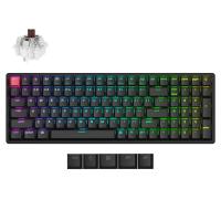 Keychron K4v3 QMK RGB Backlit Hot-Swap Wireless Mechanical Keyboard Aluminium Frame - Brown Switch (KBKCK4XJ3)