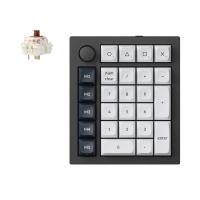 Keychron Q0 Max QMK/VIA Custom Wireless Number Pad Fully Assembled Knob Version Black - Gateron Jupiter Brown Switches (KBKCQ0MM3)