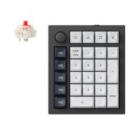 Keychron Q0 Max QMK/VIA Custom Wireless Number Pad Fully Assembled Knob Version Black - Gateron Jupiter Red Switches (KBKCQ0MM1)