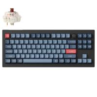 Keychron V3 Max QMK 80% Custom Hot-Swap Wireless Mechanical Keyboard Knob Version - Brown Switch (KBKCV3MD3)