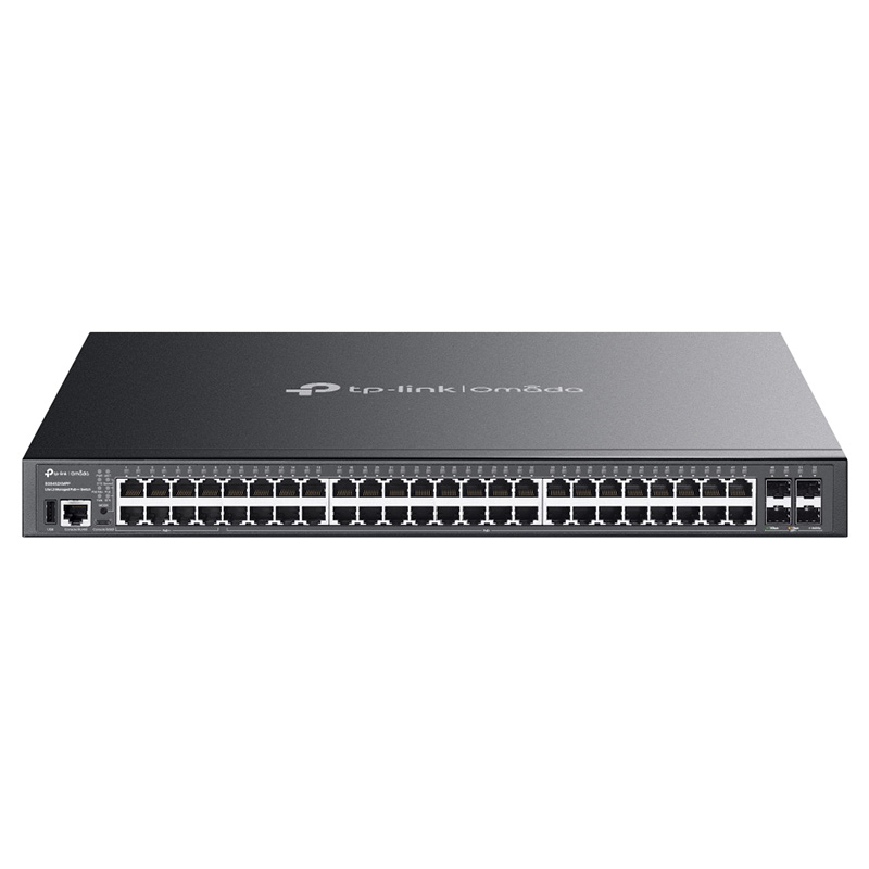 TP-Link Omada 48-Port Gigabit Stackable Lite L3 Managed PoE++ Switch with 4 10G Slots (SG5452XMPP)