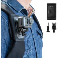 TELESIN Bag Backpack Shoulder Strap Mount,  for Go Pro Hero 13 12 11 10 9 8 DJI Osmo Action 3 2 Insta360 X5 X3 X2 Accessories