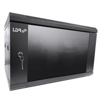 LDR Assembled 6U Wall Mount Cabinet 600mm x 450mm Glass Door (WB-SS64060NB)
