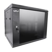 LDR Assembled 9U Wall Mount Cabinet 600mm x 450mm Glass Door (WB-SS64090NB)