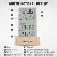 Smart-Home-Raddy-V5-Indoor-Outdoor-Thermometer-Hygrometer-Wireless-Weather-Station-Battery-Powered-Temperature-Humidity-Monitor-with-5-0-LCD-Display-Weathe-3