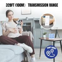 Smart-Home-Raddy-WF-50-Indoor-Outdoor-Thermometer-Hygrometer-Wireless-Weather-Station-Battery-Powered-Temperature-Humidity-Monitor-with-5-0-Display-Weather-2