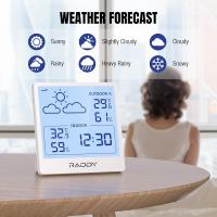 Smart-Home-Raddy-WF-50-Indoor-Outdoor-Thermometer-Hygrometer-Wireless-Weather-Station-Battery-Powered-Temperature-Humidity-Monitor-with-5-0-Display-Weather-3