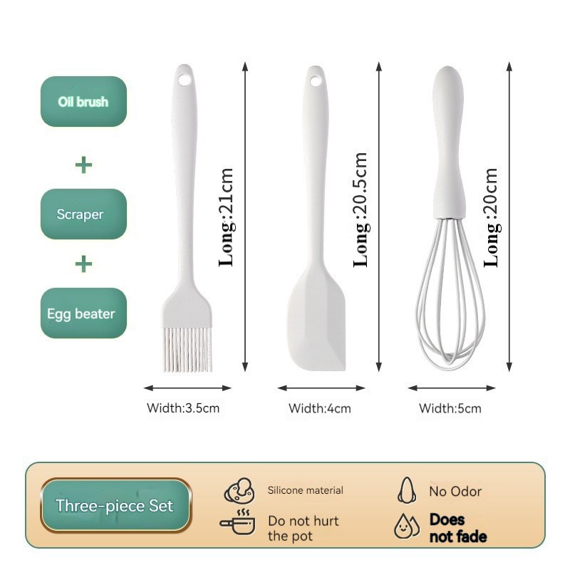 3 - piece set of food - grade silicone mini baby food - making tools. Heat - resistant, convenient for storage