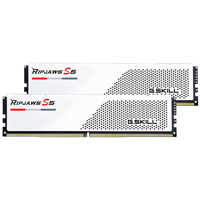 G.Skill 32GB (2x16GB) F5-6000J3648D16GX2-RS5W Ripjaws S5 6000MT/s CL36 DDR5 RAM - White