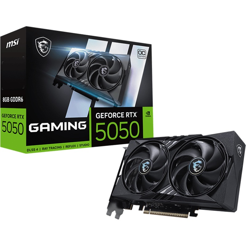 MSI GeForce RTX 5050 8G Gaming OC Graphics Card (GeForce RTX 5050 8G GAMING OC)