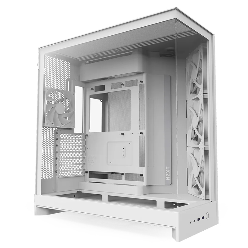 NZXT H9 Flow Mid-Tower ATX Case - White (CM-H92FW-01)