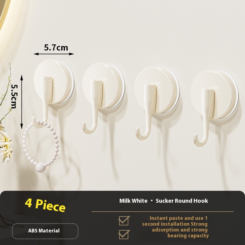 5kg load - bearing, drill - free, traceless, strong adhesive hooks, specially designed for use behind kitchen and bathroom doors