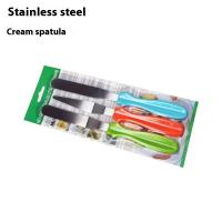 Knives-Scissors-Cutting-Boards-Complete-set-of-baking-supplies-Stainless-steel-butter-scraper-9-inch-cream-smoother-with-plastic-handle-and-cake-spatula-3-piece-set-1