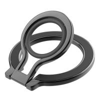 iCreate Multifunctional Magnetic Holder Ring Buckle Compatible for MagSafe and Android Smart Phone - Black