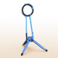 iCreate Magnetic Portable Triangle Stand With Spring Buckle Suit for MagSafe Mobile Phone Live Broadcast - Blue