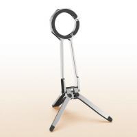iCreate Magnetic Portable Triangle Stand With Spring Buckle Suit for MagSafe Mobile Phone Live Broadcast - Black