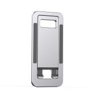 iCreate Metal Holder Stand Portable Card-type Foldable X Shape Stand for Smartphone - Silver
