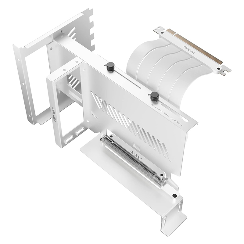 Antec Adjustable Vertical PCI Bracket and PCI-E 4.0 Cable Kit - White (AT-ARCVB-W200-PCIE4)