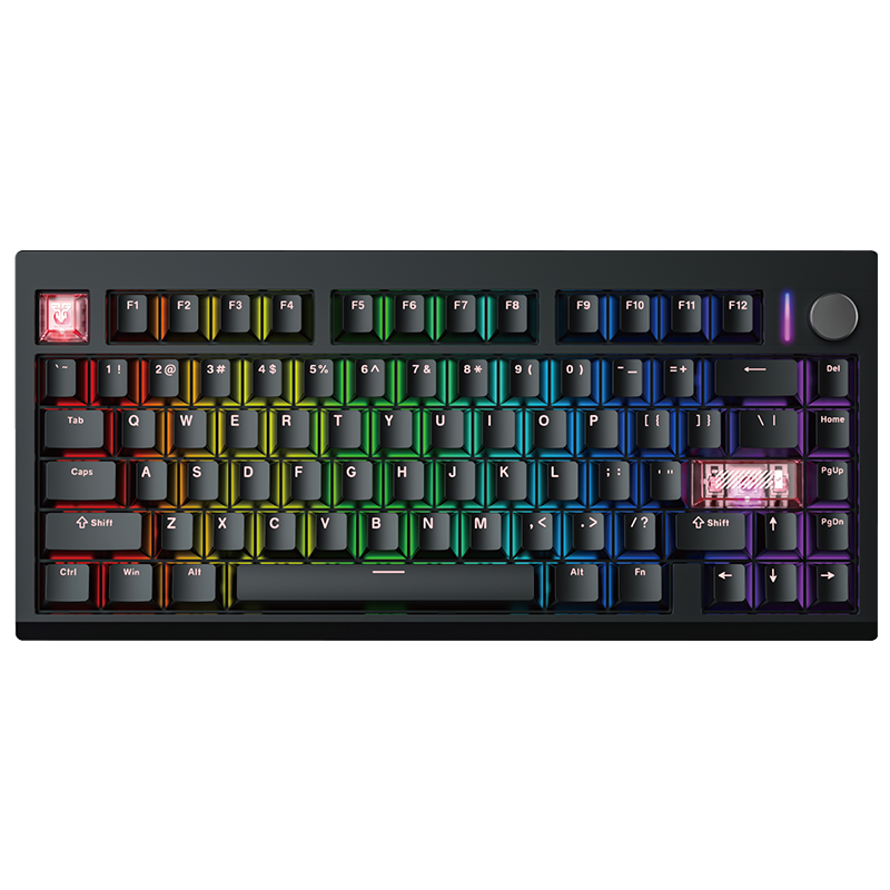 Fantech MAXFIT8 QMK Wireless Mechanical Keyboard Black - Brown Switch (KBFTMK921BKBW)