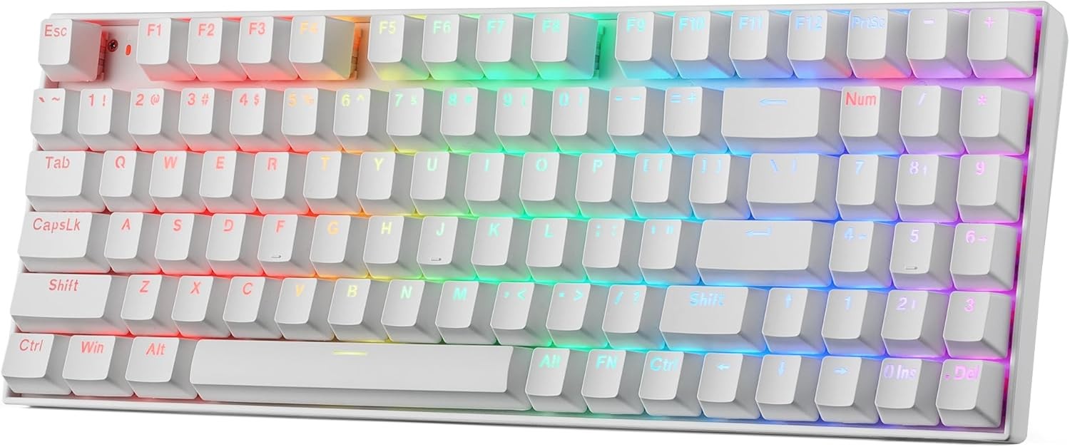 Redragon K736 PRO Rapid Trigger Wireless Gaming 94 Keys 3-Mode HE Magnetic Mechanical Keyboard,Hyper-Fast Actuation, Dedicated Magnetic Switch