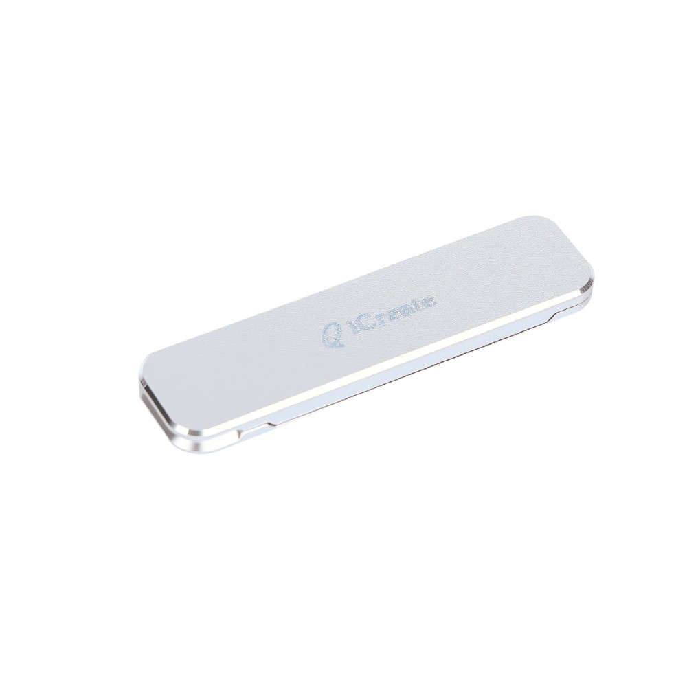 iCreate Ultra-Thin Holder Stand Mini Portable Kickstand for Smart Phone - Silver