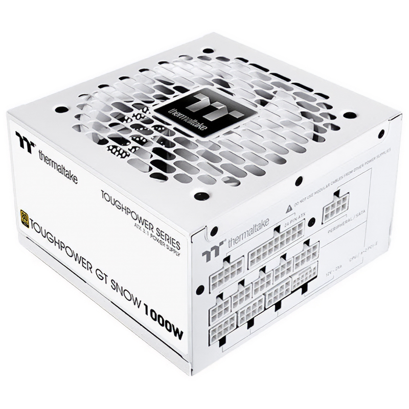 Thermaltake 1000W Toughpower GT 80+ Gold Fully Modular PCIe Gen 5.1 ATX 3.1 Power Supply - White (PS-TPT-1000FNFAGA-W)