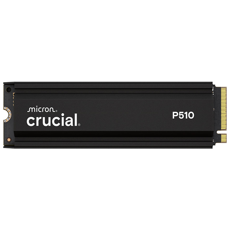 Crucial P510 1TB PCIe Gen5 M.2 2280 NVMe SSD with Heatsink (CT1000P510SSD5)