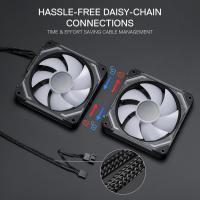 Fans-and-Accessories-Redragon-GCF012-Standard-120mm-PC-Case-Fan-Daisy-Chain-Connection-5V-3Pin-ARGB-Lighting-4-Pin-PWM-120x120x25mm-3-Pack-Black-7
